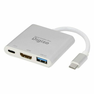 princeton PUD-PDC1H ホワイト Digizo [USB Type-C HDMI変換アダプター(PD60W対応/USB3.0 1ポート搭載/Win・Mac対応)]の画像