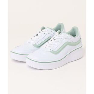 スニーカー VANS ヴァンズ ISSAC イサック V3942 WHITE/GREEN レディースの画像