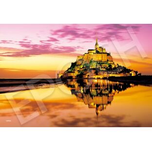 エポック社 300ピース ジグソーパズル 海外風景 黄金色のモン・サン・ミシェル－フランス （26×38cm） 28-832ｓ のり付き 点数券付き EPOCHの画像