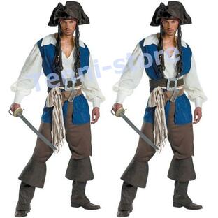 ハロウィン 衣装 仮装 海賊 キャプテン コスプレ 海賊衣装 男性用ジャックスパロー パイレーツオブカリビアン 仮装大会の画像