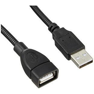 Groovy 卓上 USB延長ケーブル [ USB2.0 (A・平型) オス - メス ] フレキシブルケーブル採用 [ 30cm ] GM-UH015Fの画像