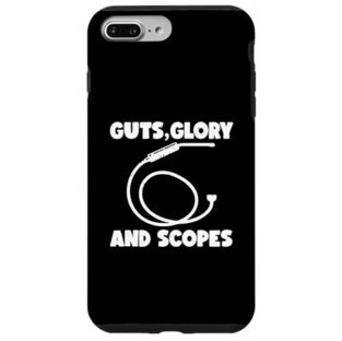 iPhone 7 Plus/8 Plus Guts Glory and Scopes - 内視鏡技術 面白い 内視鏡検査 看護師 スマホケースの画像