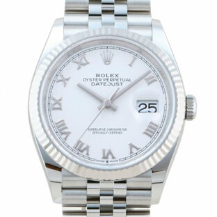 ロレックス ROLEX デイトジャスト 36 126234 ホワイトローマ文字盤 新品 腕時計 メンズの画像