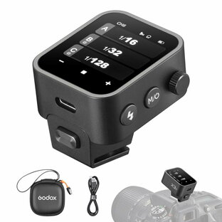 Godox X3-N ワイヤレスフラッシュトリガー OLEDタッチスクリーン 充電式電池 USB-C充電 クイックフィットホットシュー Godox 2.4G X ワイヤレスシステム内蔵 1/8000s HSS TTL TCM 機能 技適マーク付き ニコンカメラ用の画像