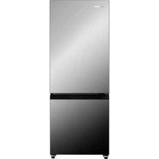ハイセンス 冷蔵庫 幅48.1cm 162L ミラー HR-G16AM 2ドア 右開き 自動霜取り コンパクトの画像