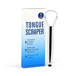 舌ブラシ 舌みがき 舌磨き タングスクレーパ ー タンスクレーパー 口臭対策 舌苔清掃 口内ケア 舌クリーナ TONGUE ステンレスの画像