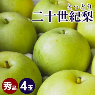 梨王国鳥取 予約 梨 二十世紀梨 2Lサイズ 4玉 鳥取県産 なし 和梨 20世紀梨 ご贈答用 秀玉 山田農園 9月上旬受付順出荷予定の画像