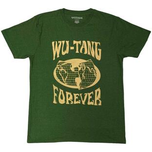 (ウータン・クラン) Wu-Tang Clan オフィシャル商品 ユニセックス Forever Tシャツ 半袖 トップス RO5771 (グリーン)の画像