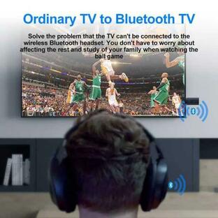 オーディオ送信機と互換性のあるUSBアダプター Bluetooth 5.2 TVコンピューター/5ホスト用の1-2の画像