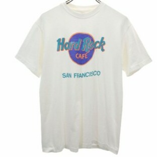 ハードロックカフェ 90s USA製 オールド 半袖 Tシャツ M ホワイト系 HARD ROCK CAFE メンズ 240331の画像