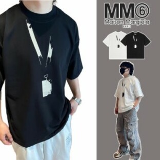 MM6 Maison Margiela マルタンマルジェラ 新作 MM6 バブルプリント Tシャツ 半袖 メンズ レディース 春夏 人気 おすすめの画像