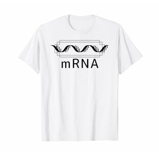 伝令RNA mRNA メッセンジャーRNA、ワクチン、遺伝子、DNA、科学、リボ核酸 Tシャツの画像