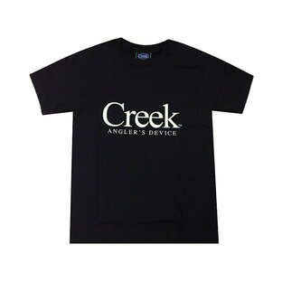 creek angler's device クリーク アングラーズ デバイス quiet mountain コラボ 2024SS 新品 黒 qmc Logo Tee半袖 ロゴ Tシャツ BLACKの画像