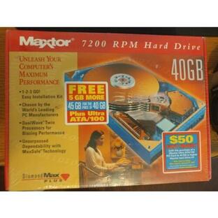 Vintage MAXTOR IDE/EIDE 7200 RPM Diamond Max Plus Hard Drive New Sealed in Boxの画像