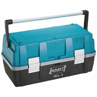 HAZET プラスチック製ツールボックス パーツケース付き工具箱 190L-3の画像