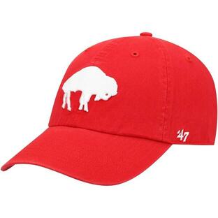 フォーティーセブン 帽子 メンズ Buffalo Bills '47 Clean Up Legacy Adjustable Hat Redの画像
