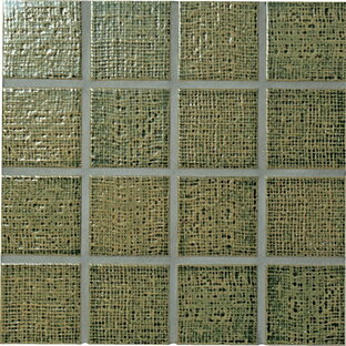 名古屋モザイク クラフトタイル 美濃古窯 MINOKOYO 75角布面 MK-069-M-1N[シート]の画像