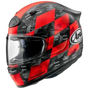 Arai フルフェイスヘルメット ASTRO-GX チェッカー・赤（つや消し） サイズ：Lの画像