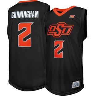 レトロブランド (Retro Brand) メンズ バスケットボール トップス Oklahoma State Cowboys Cade Cunningham #2 Black Replica Basketball Jerseyの画像