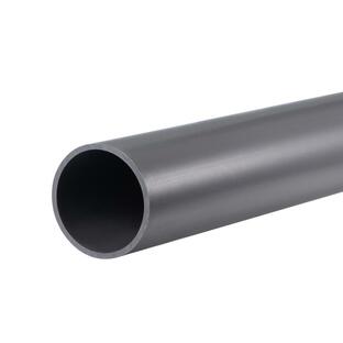 uxcell リジッドラウンドパイプ PVC 36mm内径 40mm外径 350mm ハイインパクト 水道管、工芸品、ケーブルスリーブ用 ライトグレーの画像