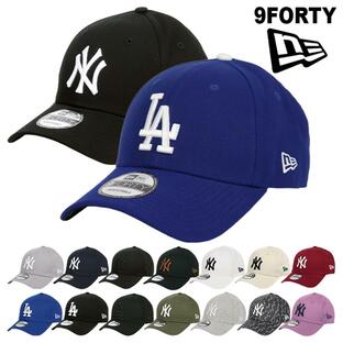 ニューエラ キャップ ニューヨーク・ヤンキース ドジャース NEW ERA 9FORTY メンズ レディース 帽子 NY LA ロゴ ベースボールキャップ 野球帽 メジャーリーグの画像
