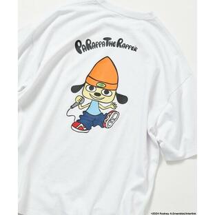 tシャツ 限定展開 PaRappa the Rapper/パラッパラッパー 別注 リラックスフィット バックプリント クルーネックTシャツ メンズ レの画像