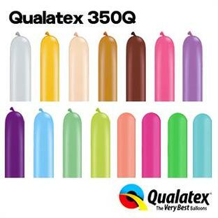 Qualatex Balloon 350Qファッションカラー 単色 約100入 全15色 マジックバルーン ペンシルバルーン クオラテックス バルーン 風船 飾り デコレーションの画像