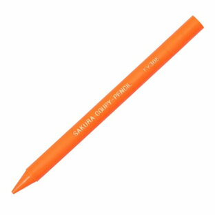 サクラクレパス 色鉛筆 クーピー 蛍光オレンジ JFYバラの画像