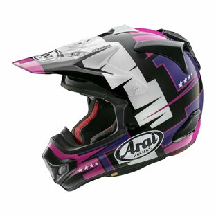 Arai アライ ヘルメット V-CROSS4 [Vクロス 4] オフロードヘルメット BATTLE バトル 紫の画像