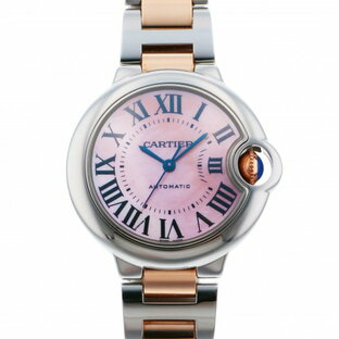 カルティエ Cartier バロンブルー W6920098 ピンク文字盤 新品 腕時計 レディースの画像