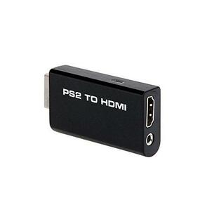 PS2専用 HDMI変換アダプタ PS2 AV to HDMI 変換コンバータ HDMI映像480i/480P/576i出力対応 3.5mm音声出力の画像