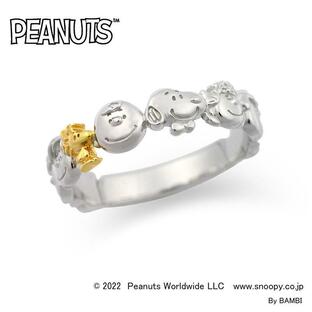 Peanutsオールスターリング スヌーピー ウッドストック 大人かわいい指輪の画像