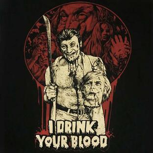Tシャツ【I DRINK YOUR BLOOD】処刑軍団ザップ (イラスト) ポスターデザイン / PALLBEARER PRESS / OT-501の画像