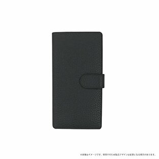 らくらくスマートフォン me F-03K 本革ケース「Genuine Leather Flap」 ブラック LP-F03KRLBKの画像