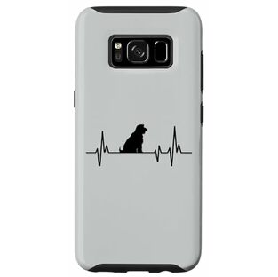 Galaxy S8 ハートビートデザイン、ビアデッドコリー犬 スマホケースの画像
