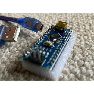 Arduino Nano 3.0互換ボード ATmega328 ピン実装 半田付け組立済 完成品 30センチ専用ケーブル付属の画像