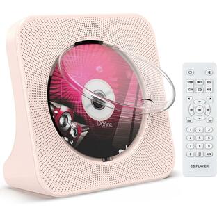 CDプレーヤー Bluetooth 卓上置き式 ポータブルCDプレーヤー ポータブル スピーカー 多機能 防塵透明カバー付Bluetooth/CD/FM/USB/AUXなどに対応 リモコンの画像