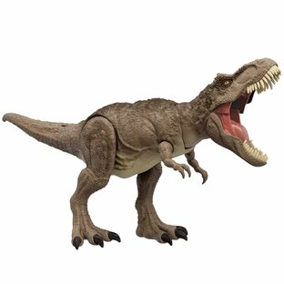 マテル ジュラシックワールド(JURASSIC WORLD) スーパーバトルアタック T-レックス 恐竜 おもちゃ 4才~ 全長:約54.6cm HXF53の画像
