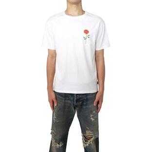 tシャツ Tシャツ メンズ 「MYne」Rose Flower Printed Half Sleeve T-shirtの画像