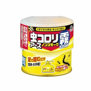 虫コロリアース ノンスモーク霧タイプ [9-12畳用 100mL] 殺虫&侵入防止 煙なし 踏むだけ 殺虫剤 ムカデ アリ カメムシ 害虫駆除の画像