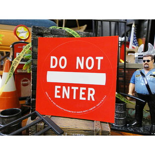 アメリカの進入禁止の標識 ステッカー バッドアス ステッカー#007の画像