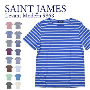 セントジェームス saint james Levant Modern 9863 レバント ユニセックス 半袖 Tシャツ 半袖ボーダー カットソー トップスの画像