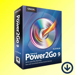 CyberLink ディスク書き込みソフト Power2Go 9 Platinum (Windows用) [ダウンロード版] | CD、DVD、BDXL（128GB）を含む Blu-ray に対応 [日本語版]の画像