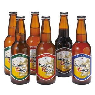 【山陰の特産品／ビール】〈久米桜麦酒〉大山Gビール330ml瓶6本セット (B-16598612) 送料込♪ 《フジキのお中元》の画像