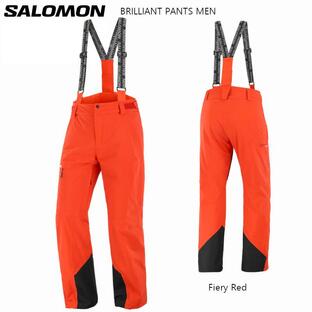 サロモン スキーウェア 2024 SALOMON BRILLIANT EVO PANT MEN Fiery Red ブリリアント メンズ パンツの画像