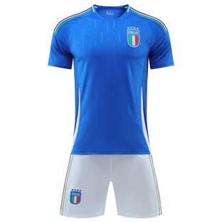 H79 イタリア代表サッカーユニフォーム 2024-2026年ホーム 大人用 子供用 上下着 ノーブランド品レプリカ 番号、個人名は自由にカスタマイズできますの画像