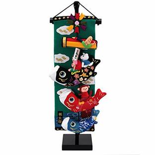 五月人形 室内用鯉のぼり 桃太郎こいのぼり 特小サイズ(高さ48cm)の画像