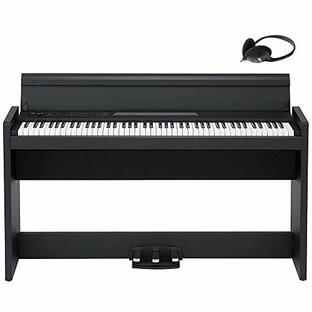 KORG コルグ 電子ピアノ 88鍵盤 LP380 USB ブラック 黒 日本製 温かみを感じる木製 純正ヘッドフォンとペダルが付属の画像