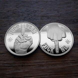 ZFG株式会社0 F's Given Giftable Novelty Coins, Color Silver, Decision Maker, 1-Coinの画像