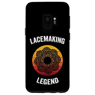 Galaxy S9 Lacemaking Legend ビンテージボビンレースソーイング スマホケースの画像